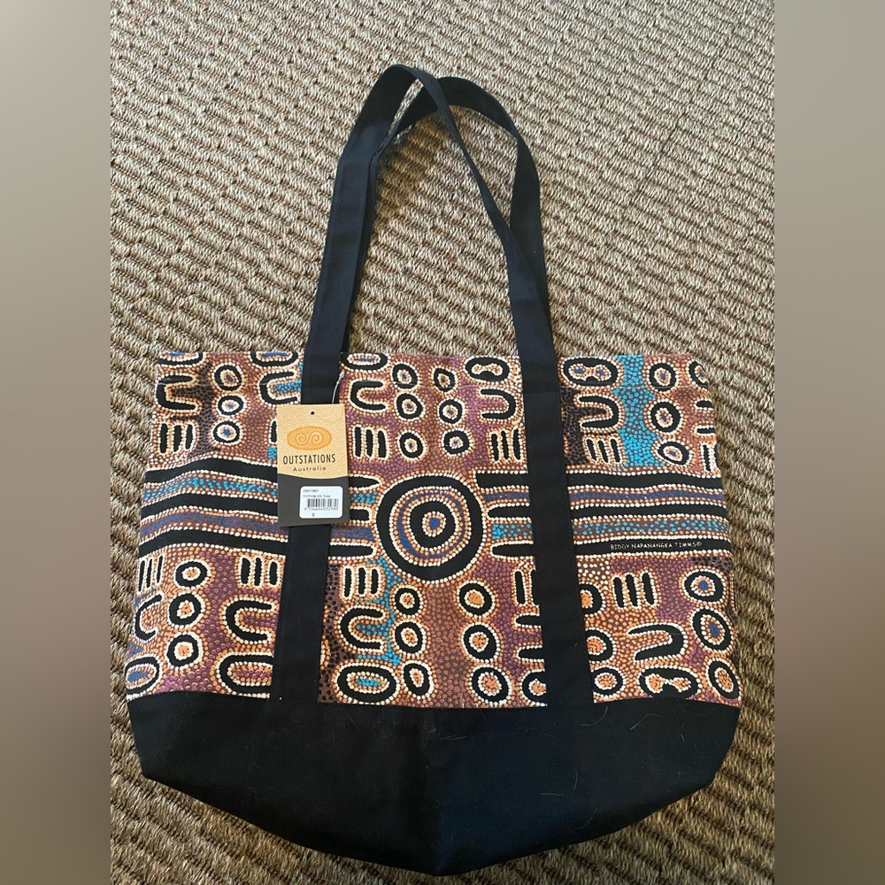 Cotton Australian Print Tote Bag